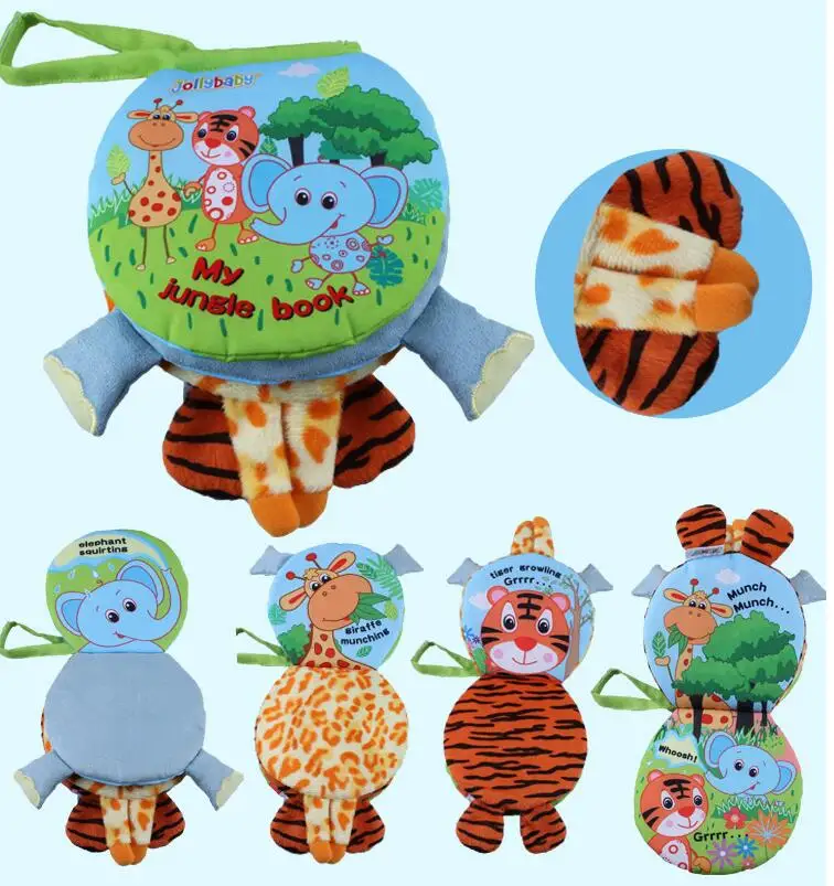 jollybaby animal style elephant sheep cloth book activity book baby toy cloth development learning - Activity Books For 3 Year Olds jollybaby animal style elephant sheep cloth book activity book baby toy cloth development learning - Activity Books For 3 Year Olds