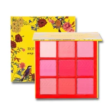 New 9 Colors Professional Matte Rouge Blush Face Makeup Palette Smoky Warming Color Matte Blushes Beauty Make Up Cosmetic