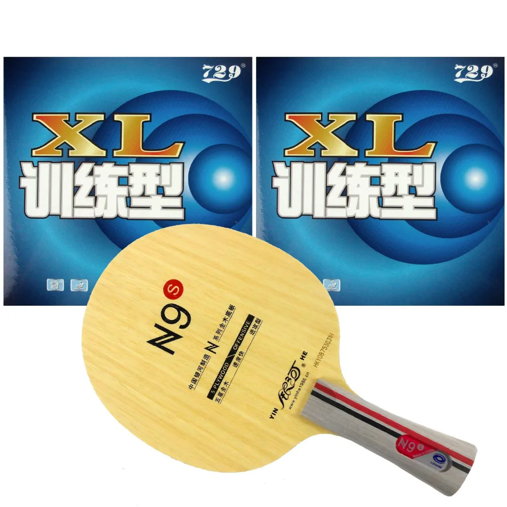 Skup Pro tenis stołowy PingPong Combo rakieta Galaxy YINHE N9s z 2 sztuk 729 XL 2015 fabryka ze stratą sprzedaż bezpośrednia Shakehand FL