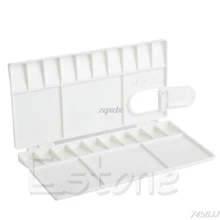 25 сеток большой лоток для рисования Художественная масляная Акварельная пластиковая палитра белая и Прямая поставка