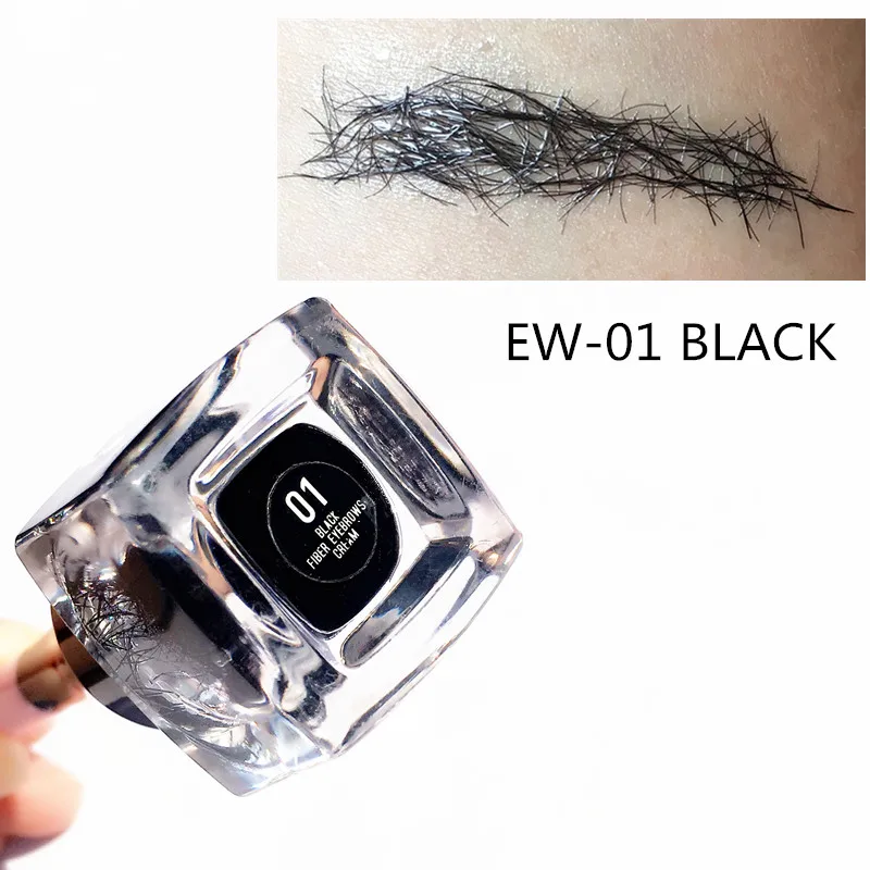 3D волокно для наращивания бровей крем водонепроницаемый мгновенное наращивание волос волоконная краска для бровей бороды бровей татуировки - Цвет: EW-6701-01