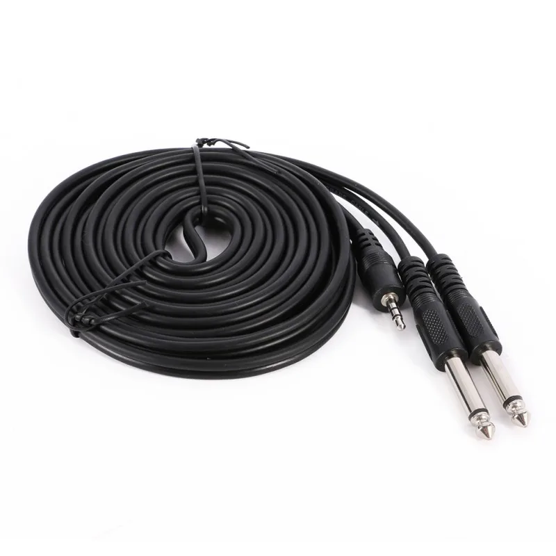 

Universal 3.5mm 1.5M Mini STEREO Jack to 2x 6.35mm 1/4" MONO Male Plugs Cable k5
