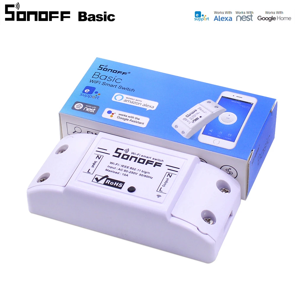 Wi Fi выключатель Itead Sonoff Basic беспроводной света для дистанционного управления DIY