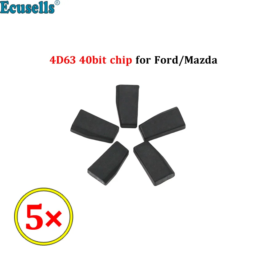 5 шт./лот Автомобильный Транспондер чип ключ 4D63 40Bit 4D ID63 для Mazda Ford Lincoln Mecury |