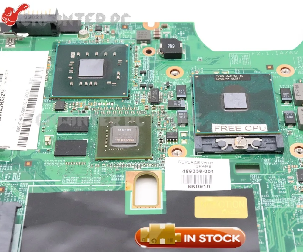 NOKOTION 48.4I501.021 488338 001 для HP Compaq CQ60 G60 CQ70 G70 материнская плата ноутбука PM45 DDR2 9200M GPU