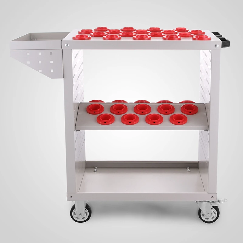 

VEVOR Tool Holder Steel CNC Tools Trolley Cart Holders White Metal Working Storage Knife for Lathe Turning Tool