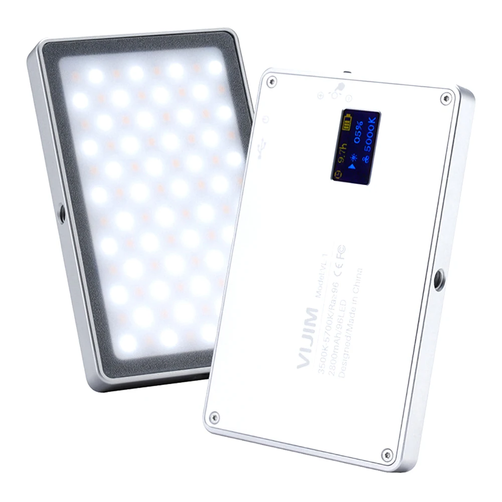 

96 LED Aluminum Magnet Adsorption Practical Mini Dimmable Photography Light Camera Makeup Studio Ultra Thin Professional Video