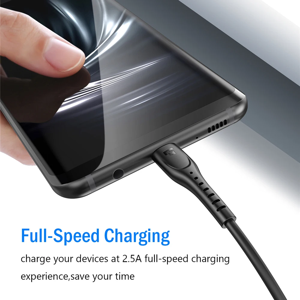 TIEGEM Micro USB Cable 1 m 2 m para Xiaomi Redmi Nota de carga rápida del teléfono móvil del Cable de datos de cargador USB para Samsung S7/S6/S4/S3