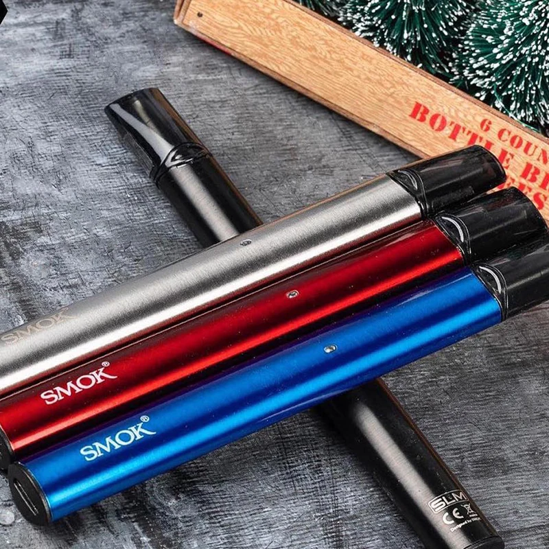 Оригинальная электронная сигарета SMOK SLM KIT Mini Vape Pen pod kit с батареей 250 мАч 0 8 мл Pod Coils