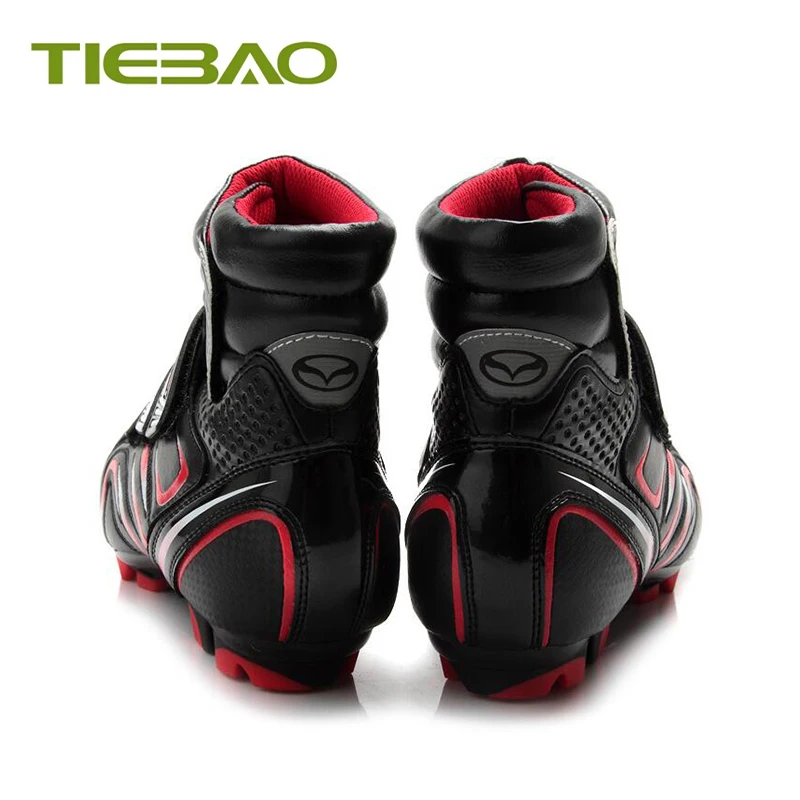 Tiebao/зимняя обувь для велоспорта MTB; теплая дышащая мужская и женская обувь для велоспорта; нескользящая обувь для горного велосипеда; ботинки для горного велосипеда с самоблокирующимся замком