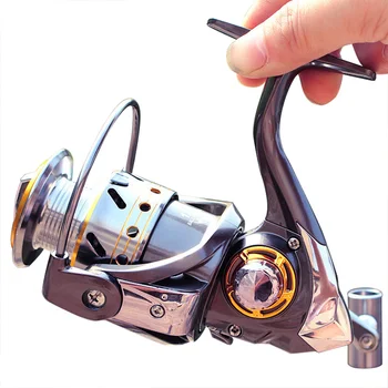

High New Collapsible Handle Spinning Fishing Reel 12+1BB Ball Bearing Freshwater Saltwater Fishing Wheel Tools DOG88