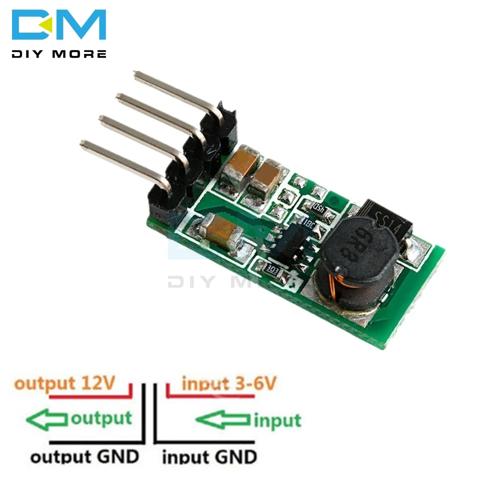 Преобразователь напряжения для Arduino DIY 3 В постоянного тока 7 в 5 6 до 12 макетная