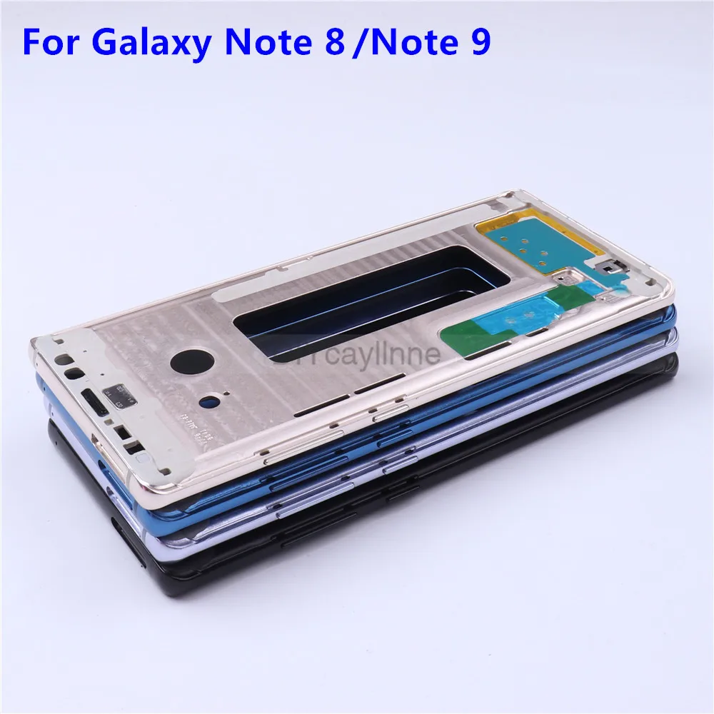 

For Samsung Note8 Note9 Housing Middle Frame Bezel Plate Repair For Samsung Galaxy Note 8 N950 Note 9 N960 with Buttons Sim