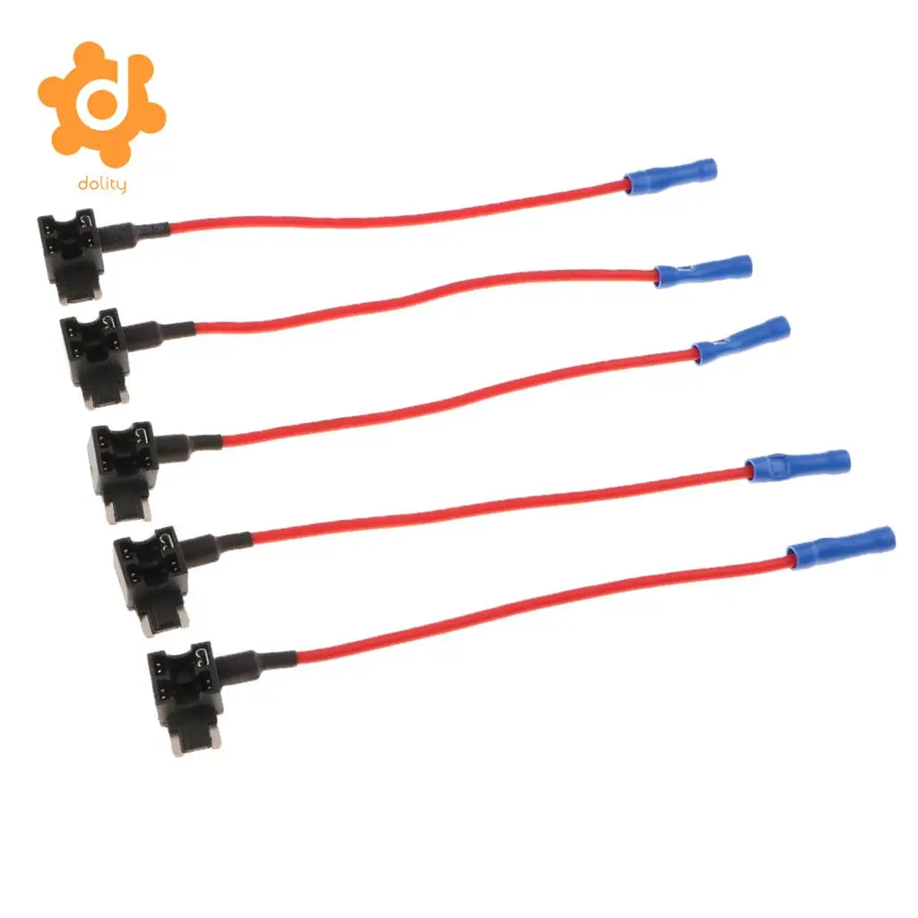 5 Pieces 15A ACN TAP Add-a-circuit Low Profile Mini Blade Style Fuse Holders