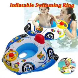 Милые детские аксессуары для плавания забавная форма надувной матрас для бассейна плавательный круг для детей сиденье с рулем для плавания