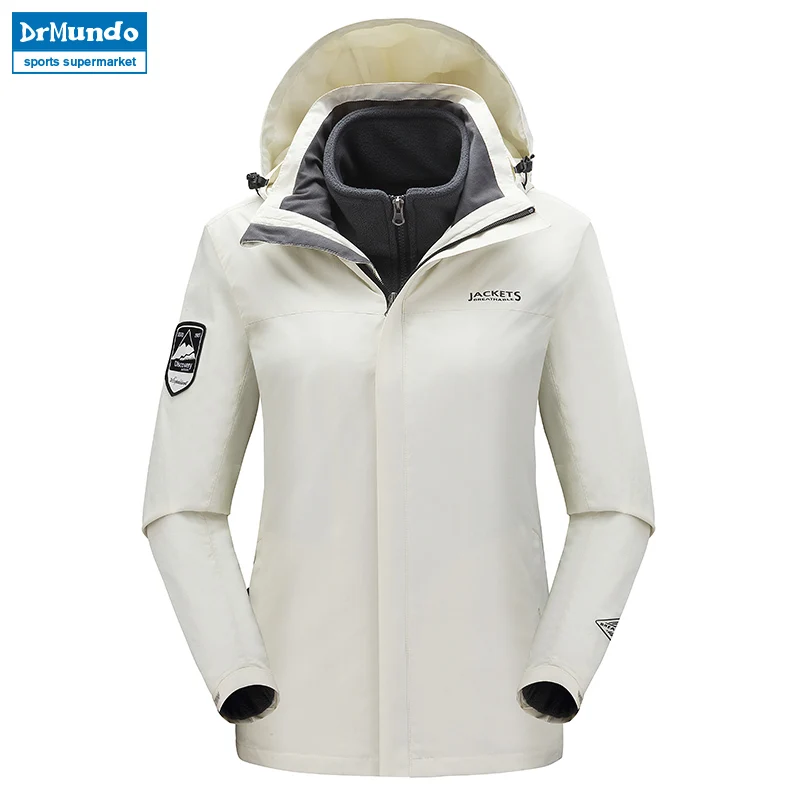 سترة تزلج النساء للماء التزلج الجبلية الدافئة زائد حجم الصوف التزلج ارتداء في الهواء الطلق على الجليد سترة يندبروف الثلوج معطف الملابس