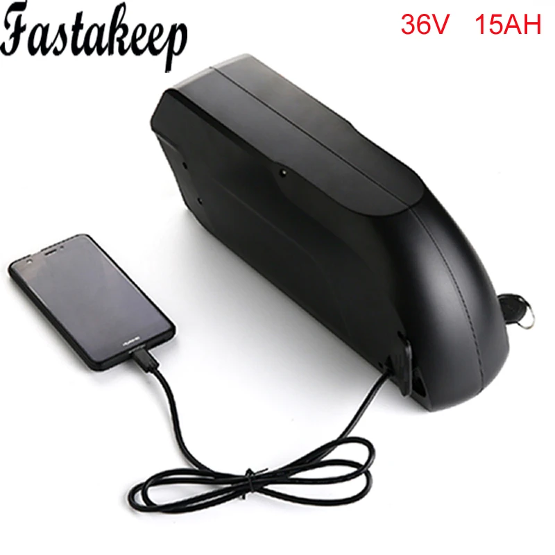 

electric bike lithium battery 36V 15Ah Tigershark battery pack for 8FUN 500W E-Bike Bafang Motor Kit with USB port