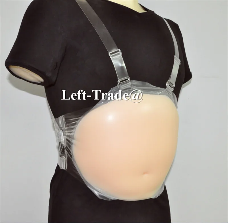 1000g 2 ~ 4 개월 임신 실리콘 배꼽 젤리 배 실리콘 아기 범프 허위 임신 게이에 대한 가짜 임신 배꼽
