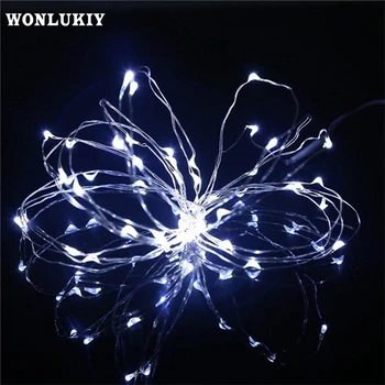 

Holiday Decorative Lighting 3M 30 Leds 3AA Battery Silver Wire String Light For Christmas Festival Wedding Party Home Decoration
