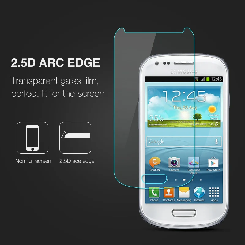 Nicotd 9H Transparent Tempered Glass For Samsung Galaxy S3 Mini Screen Protector protective film for Samsung I8190 S III s3 mini (4)