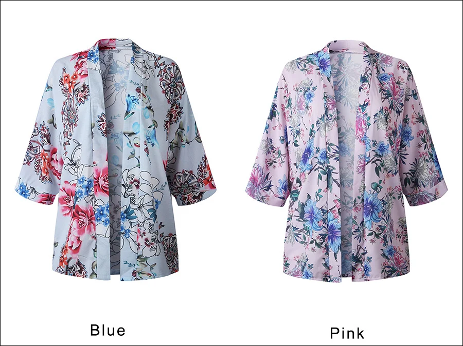Gladiolus Summer Shirt Women Half Sleeve Floral Print Loose Kimono Cardigan Blouse Womens Tops And Blouses Blusas Mujer De Moda (10)