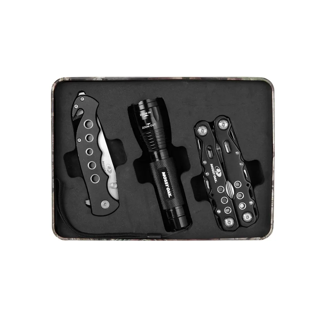 Mossy Oak 3PC Multi Tool Plier Folding Pocket