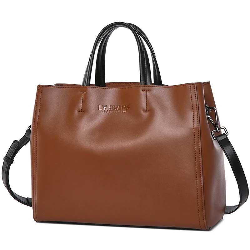 LY. SHARK бренд, женские сумки, женские сумки-мессенджеры, роскошные сумки, женские сумки, дизайнерские розовые сумки, женские сумки на плечо - Цвет: Brown B