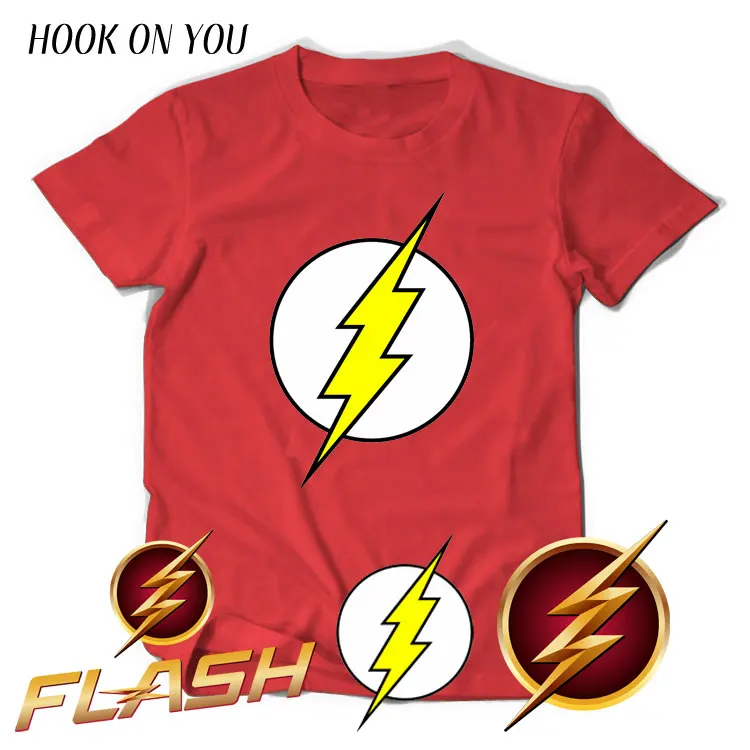 

3kinds design Superhero the Flash T-Shirt The Big Bang Theory Sheldon Cooper Cosplay Cotton T Shirts Men Women Geek O Neck Top