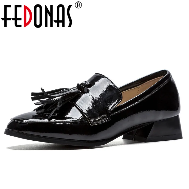 FEDONAS Basic Women Pumps Med Heels Tassels Wedding Party Shoes Woman Square Toe Night Club Casual Shoes New Ladies Pumps FEDONAS Basic Women Pumps Med Heels Tassels Wedding Party Shoes Woman Square Toe Night Club Casual Shoes New Ladies Pumps