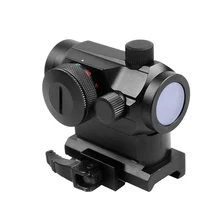 Мини 1X24 Rifescope боковая иллюминация снайперская Красная Зеленая точка зрения с быстросъемным красным точечным креплением для охоты Airgun