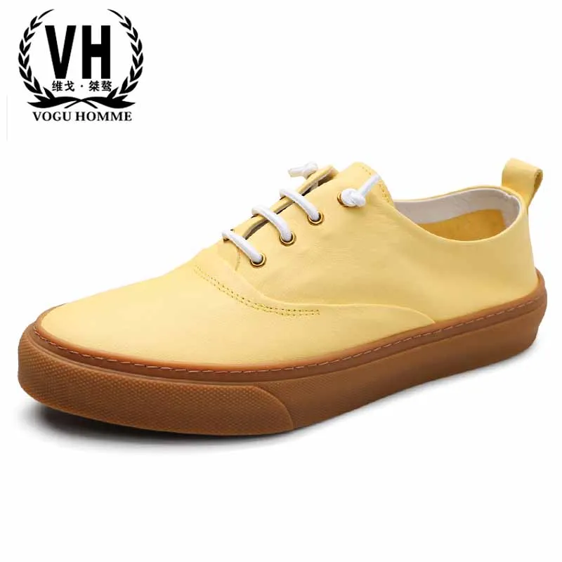 

fashion white breathable Genuine Leather casual shoes men all-match cowhide spring autumn summer sneaker men's Leisure shoes