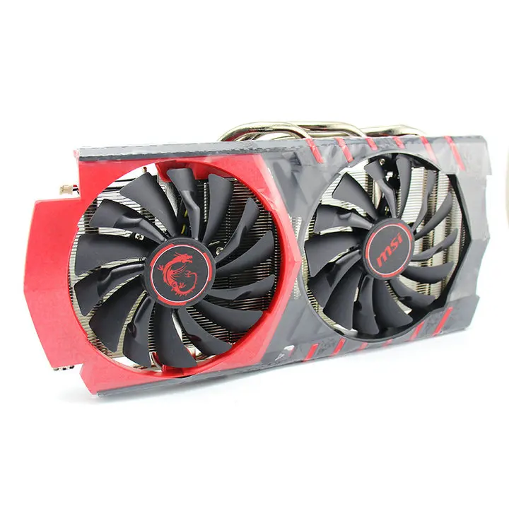 Для MSI GTX960 игровая Графика Видеокарта кулер вентилятор с теплоотвод шаг 58x58 мм - Цвет лезвия: Cooler