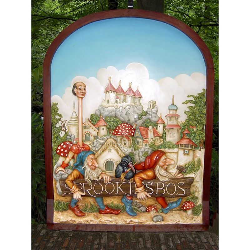 full square diamond 5D DIY round painting Efteling park embroidery Cross Stitch Rhinestone mosaic decor | Дом и сад