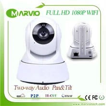 1080P 2MP 2 MegaPixel Full HD IR Night Vision wi-fi wifi IP Camera Wireless cameras, Pan & Tilt P&T home alarm CCTV System