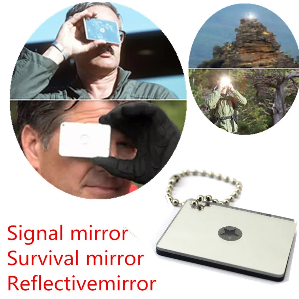 

2019 Outdoor SOS Emergency Floating Signal Mirror Suvival Bushcraft EDC Portable Camping Hiking Safety Dropship #0404