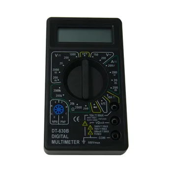 

2019 OBD2 DT830B LCD Digital Voltmeter Ohmmeter Ammeter Multimeter Handheld Tester AC DC