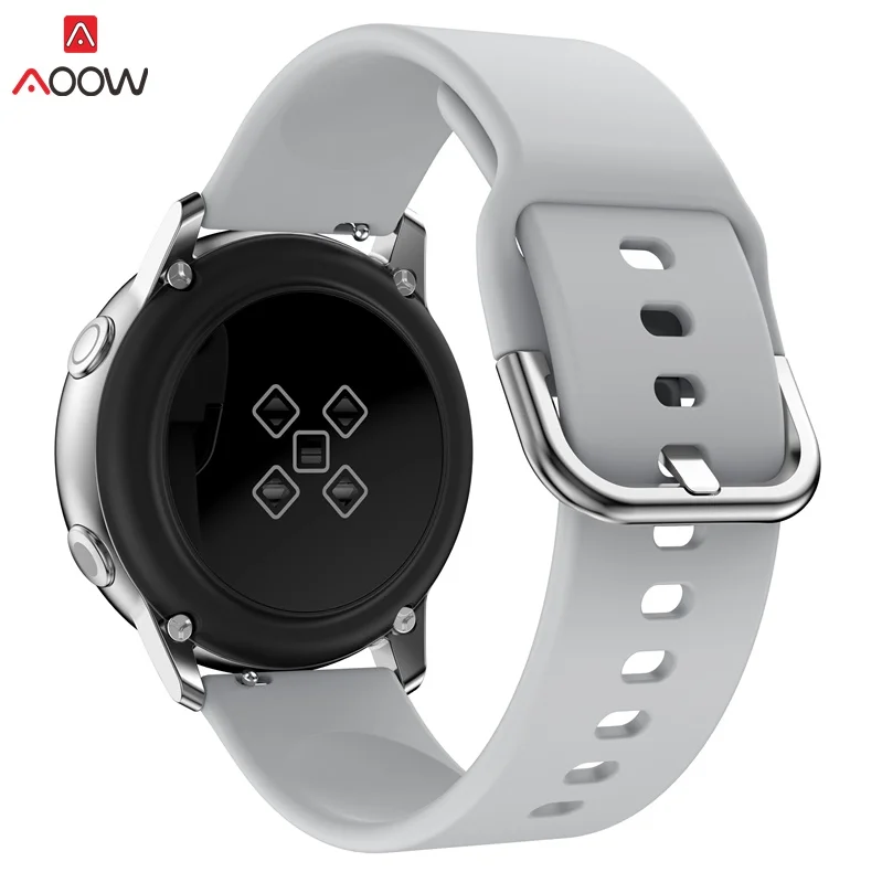 Силиконовый ремешок для samsung Шестерни S2 Huami Amazfit Спорт заменить часы ремешок для samsung Galaxy Watch Active Ремешки для наручных часов