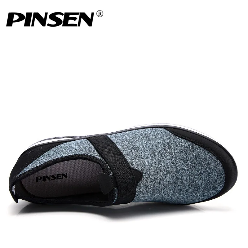 Женские кроссовки на плоской платформе PINSEN Осенние повседневные тканевые