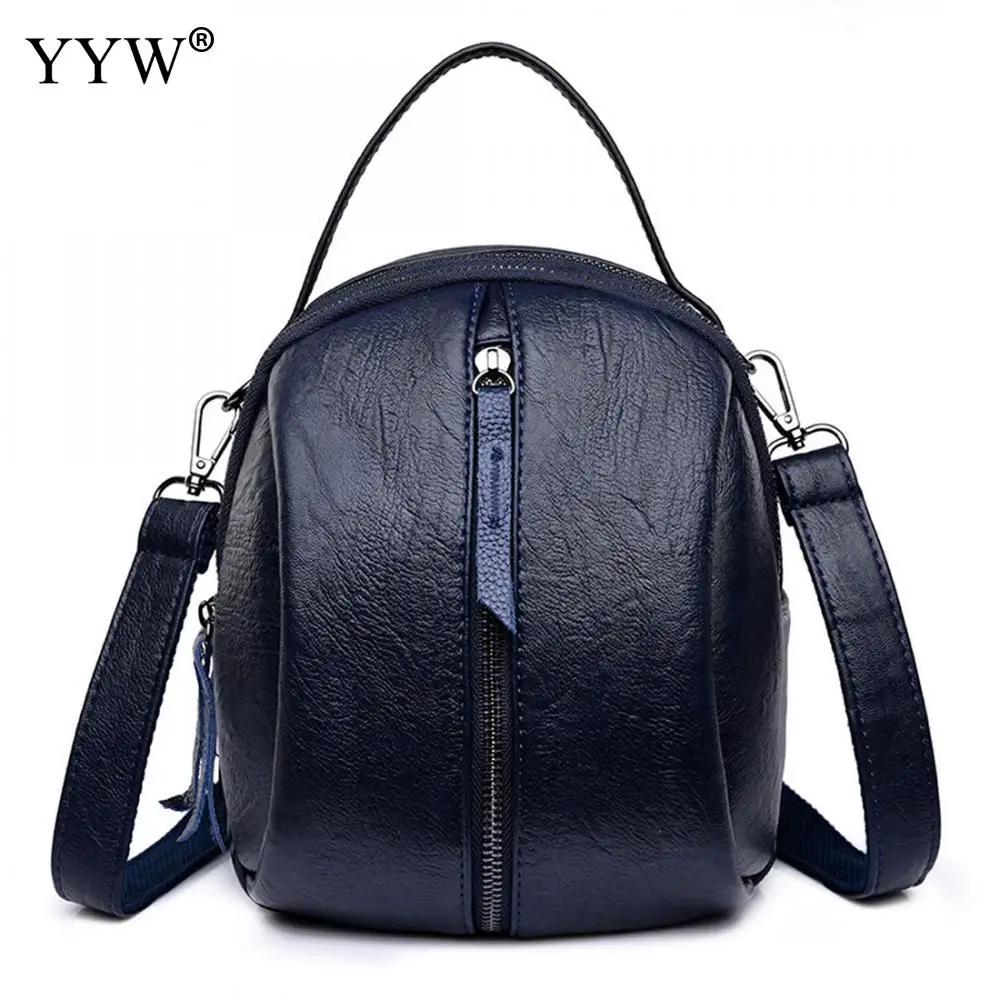 2018 New Fashion Women Leather Backpack Black Casual Simple Small Mini Bags Teenager Girl School ...