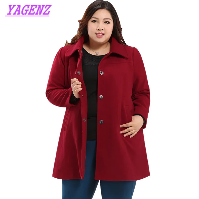 Plus size Autumn Winter New Woolen jacket Women Loose Warm