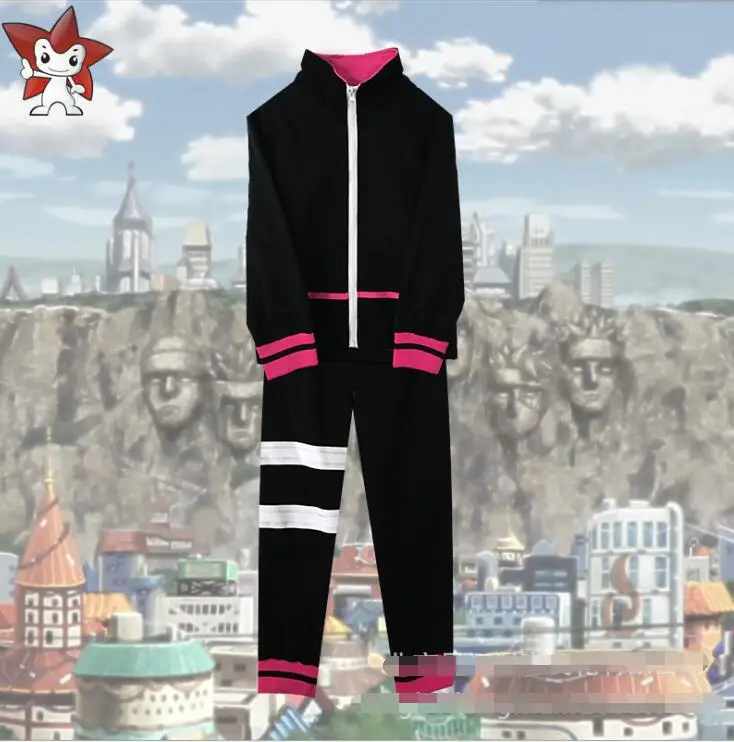 Горячее Аниме Наруто BORUTO-фильм Наруто Косплей Uzumaki костюм Наруто Uzumaki Boruto косплей костюм на Хэллоуин топ+ штаны