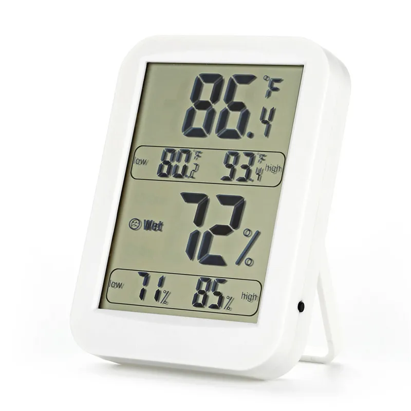 Digital LCD Electronic Temperature Humidity Meter Thermometer Hygrometer Sensor 4.4in Big Screen For Indoor Room Weather Station (3)