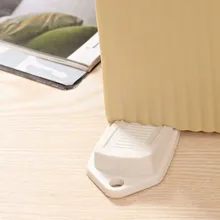 Door-Stopper Catcher-Block Rubber Wedge Baby-Safety-Protector Grey Office 10x2x5cm White