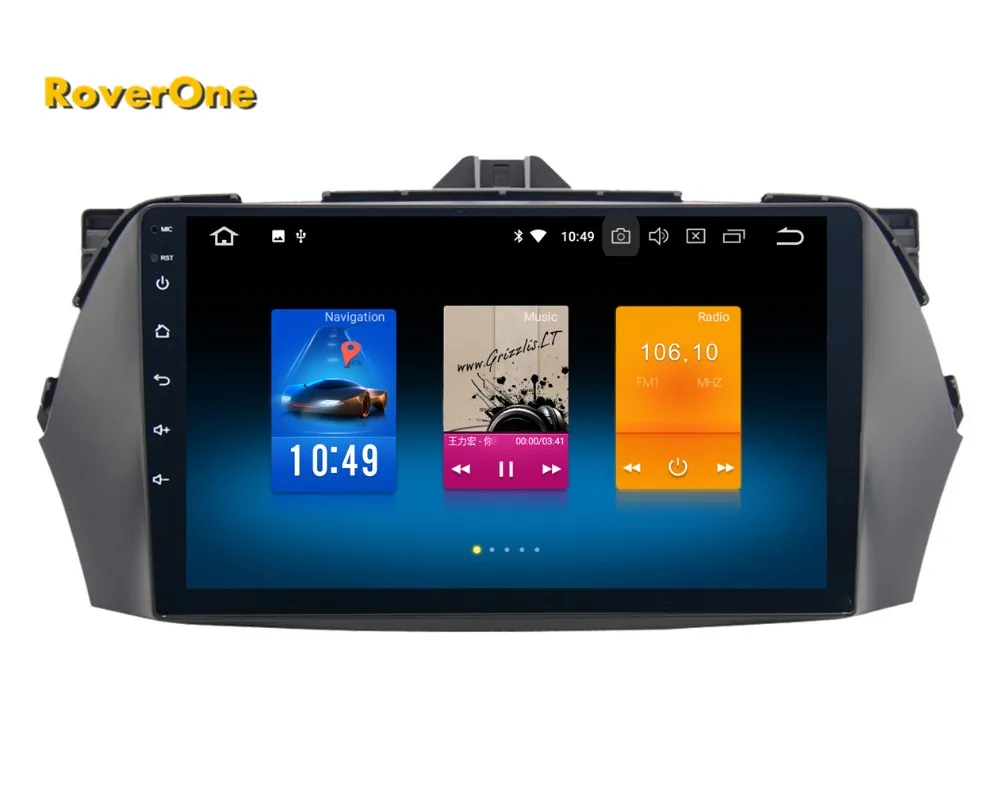 RoverOne Android 9,0 Автомобильная Мультимедийная система для Suzuki Alivio Ciaz Восьмиядерный радио gps навигация медиаплеер PhoneLink