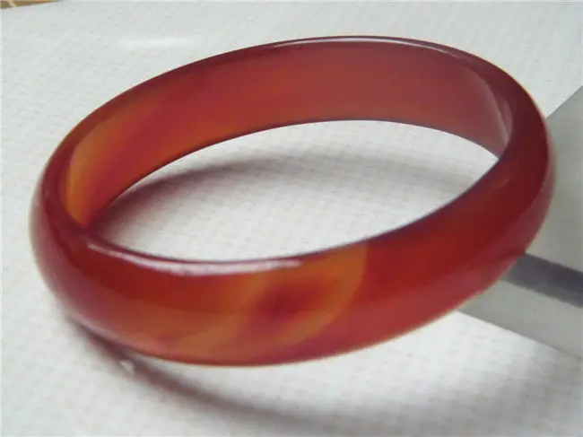 

NEW CHINA JADE JEWELRY 100% NATURAL BEAUTIFUL RED JADE BIG BRACELET 81MM a 5.19