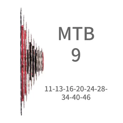 ZTTO MTB 9 скоростей 11-46T кассета 9s звездочки 9 скоростей 9v k7 соотношения совместимы с M430 M4000 M590 горный велосипед