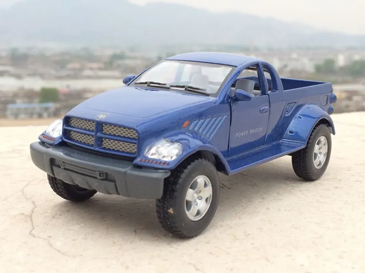 Совершенно KT 1/43 масштабные автомобильные игрушки США Dodge Ram Pickup Diecast металлическая модель автомобиля для подарка/детей/коллекции - Цвет: Синий