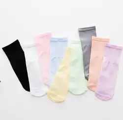 Новый 2018 Хлопок Женский Леди белый желтый розовый зеленый синий серый носки для девочек SM501-SM522