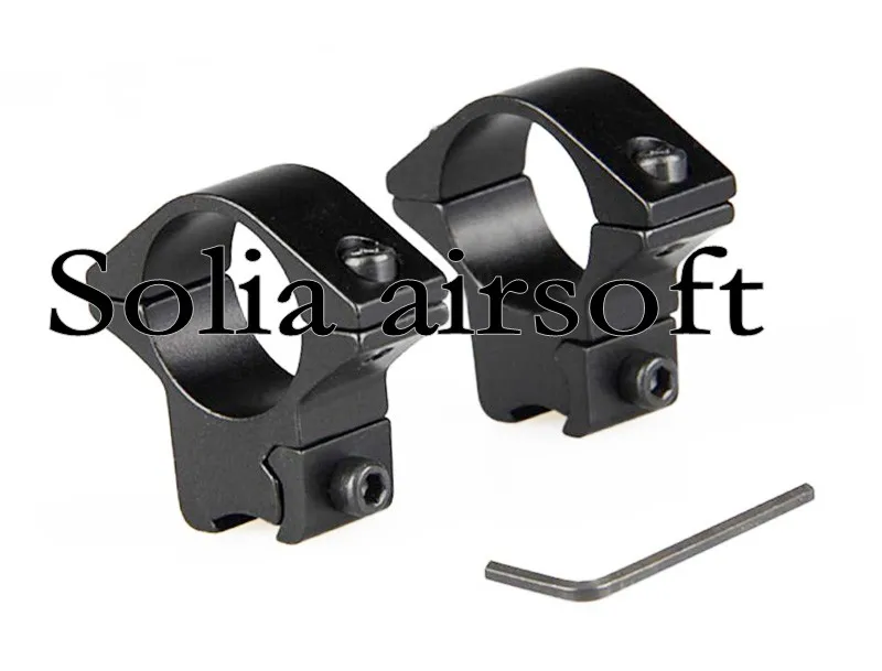 

Tactical Low profile 11mm weaver rail 25mm rifle scope ring mount Black