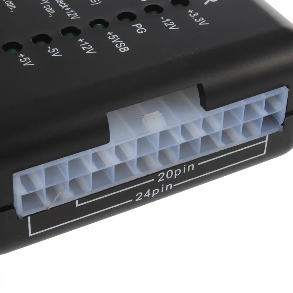 Электрический тестер Checker светодиодный 20/24 Pin для PSU ATX SATA Тестер HDD контрольно-измерительный прибор измерения для ПК вычислить оптовая